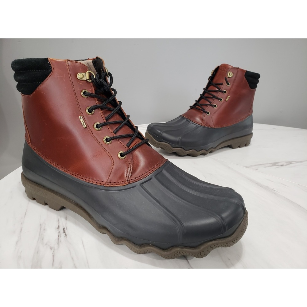 NEW NO BOX SZ 13 Sperry Top Sider Avenue Duck Boot Waterproof Amaretto Snow Boot